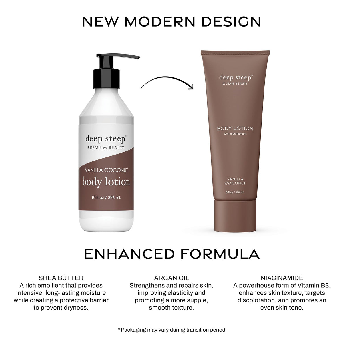 Deep Steep body-lotion-swirl displays creamy texture for silky skin.