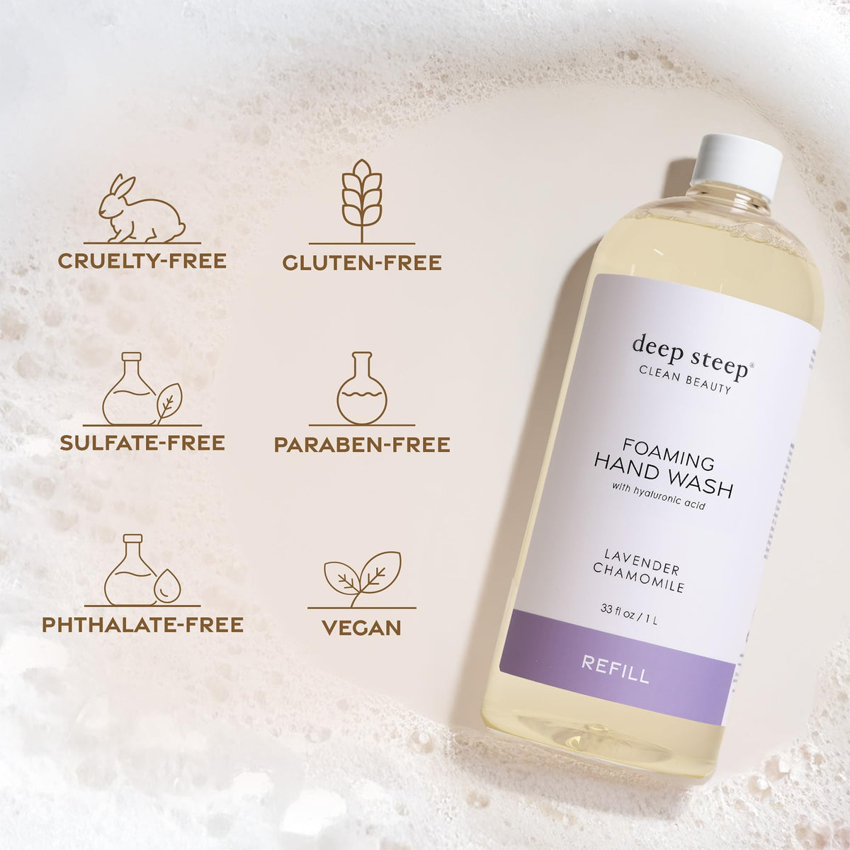 Deep Steep grapefruit bergamot hands-soft image suggests moisturized feel.