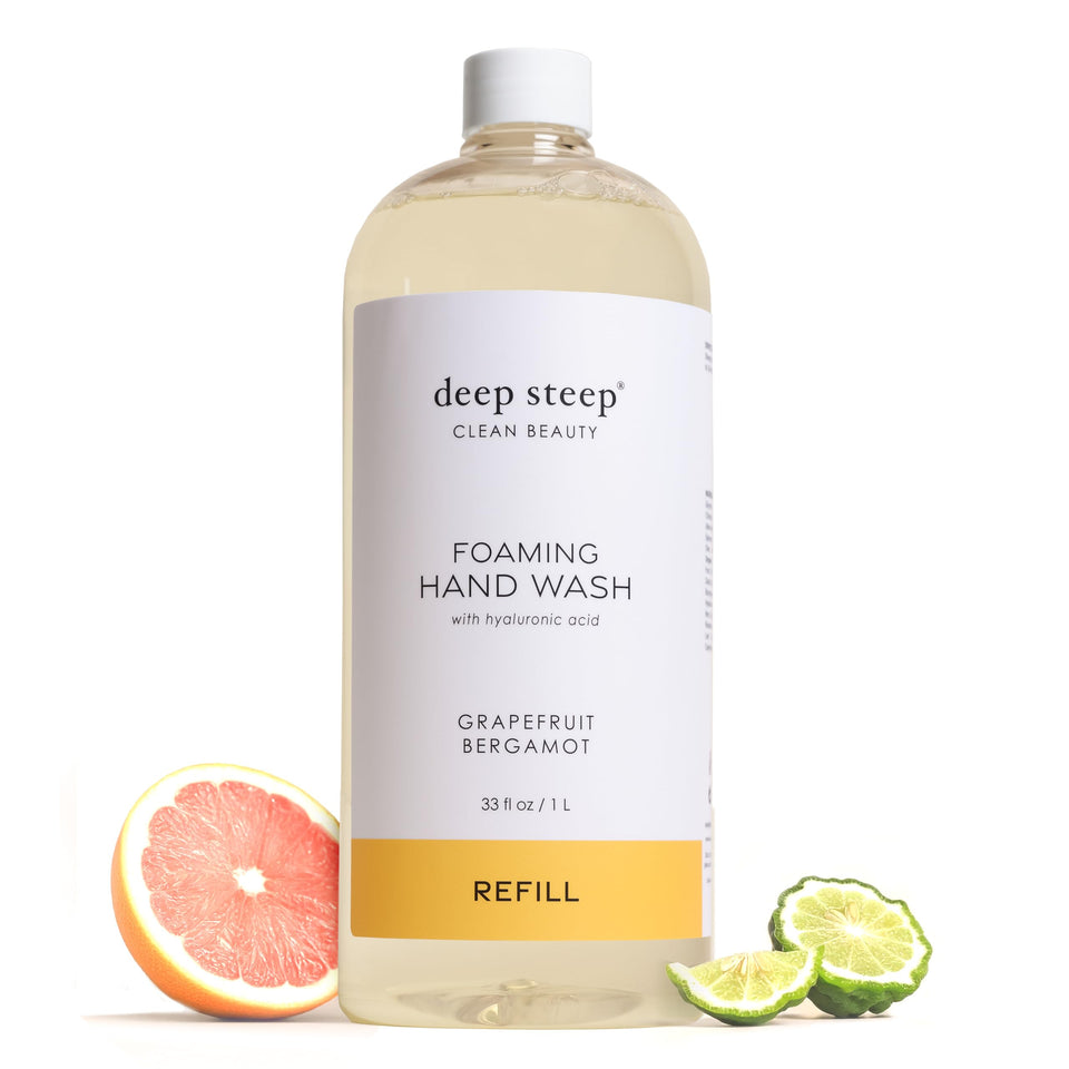 Deep Steep grapefruit bergamot refill 33oz demonstrates a refill-friendly design for extended use.