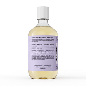 Deep Steep Fresh Lavender Bubble Bath bottle beside a serene setup