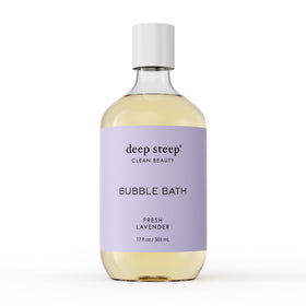 Deep Steep Fresh Lavender Bubble Bath foam for a calming soak