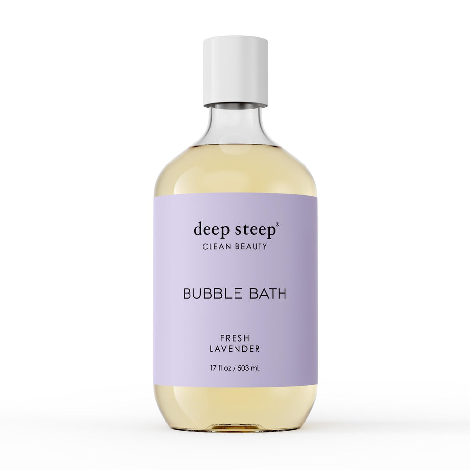 Deep Steep Fresh Lavender Bubble Bath foam for a calming soak