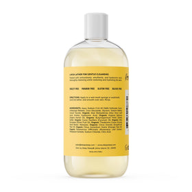 Close-up of Deep Steep Grapefruit Bergamot lather highlighting gentle cleansing
