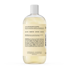 Deep Steep Lemon Cream Body Wash bottle front view showing hydrating formula