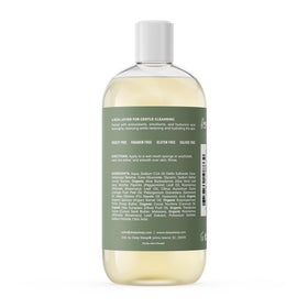 Deep Steep Rosemary Mint label closeup shows clean beauty ingredients