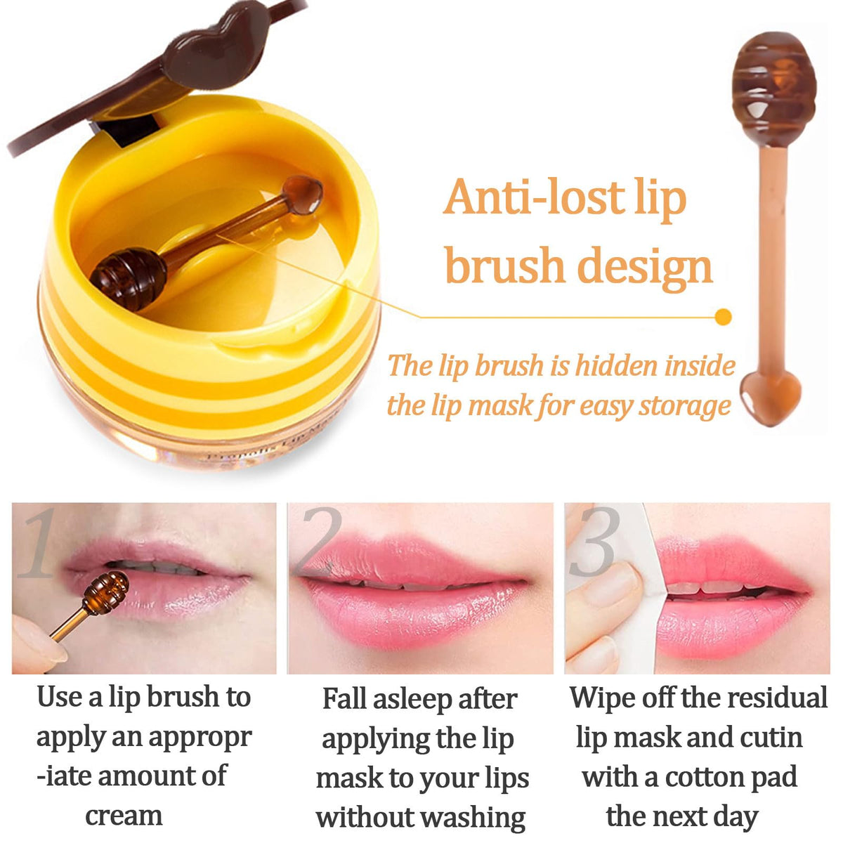 Deepmind sleeping lip mask exfoliates by morning