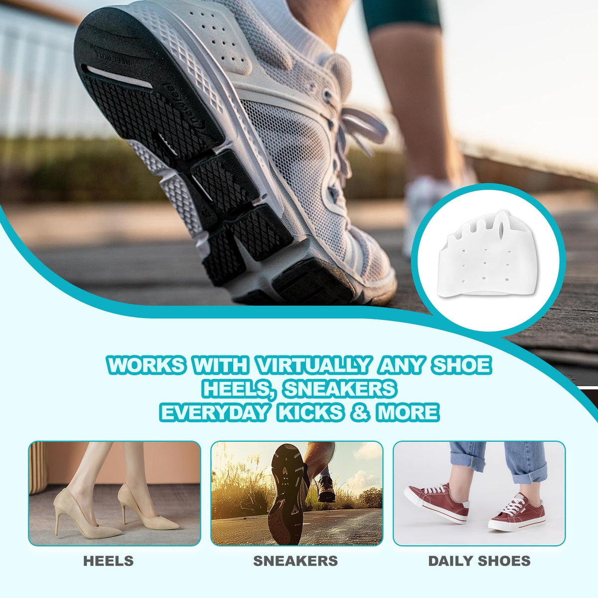 DeepWhale ultra-thin separators stay hidden under shoes