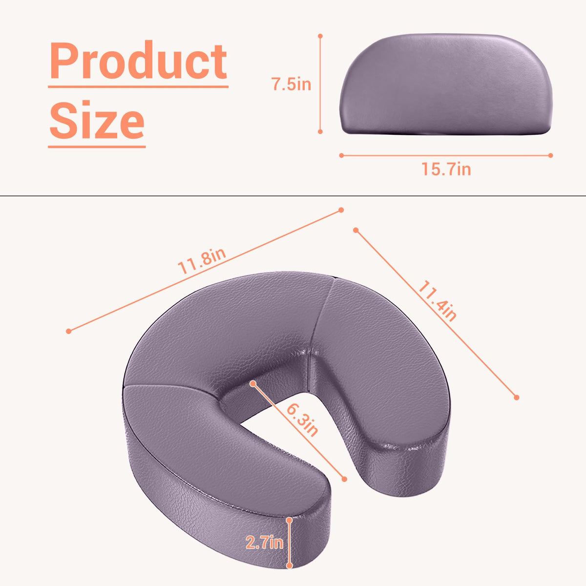 DeerDean Linens Head Rest memory foam close-up highlighting plush comfort.