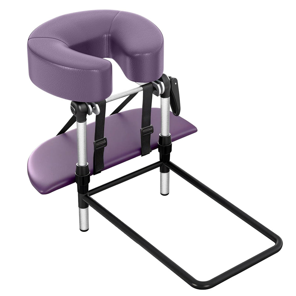 DeerDean Linens Head Rest purple front view for bed massages and support.