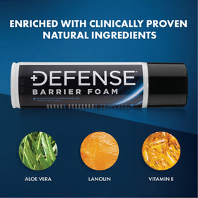 Defense Soap Barrier Foam dries quickly without residue.