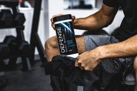 Defense Soap Body Wipes cleaning gym gear and hands
