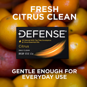 Defense Soap Citrus Bar supports skin hygiene after tough training sessions