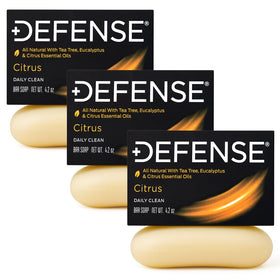 Defense Soap Citrus Bar ideal for gym bags and travel