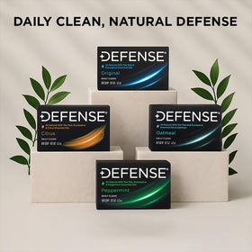 Defense Soap with natural ingredients supports gentle cleansing for sensitive skin.