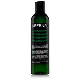 Defense Soap Peppermint Tea Tree Body Wash foam on skin demonstration