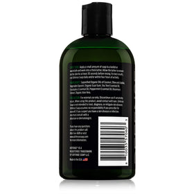 Moisturizing finish is demonstrated by Defense Soap Peppermint Tea Tree Body Wash.