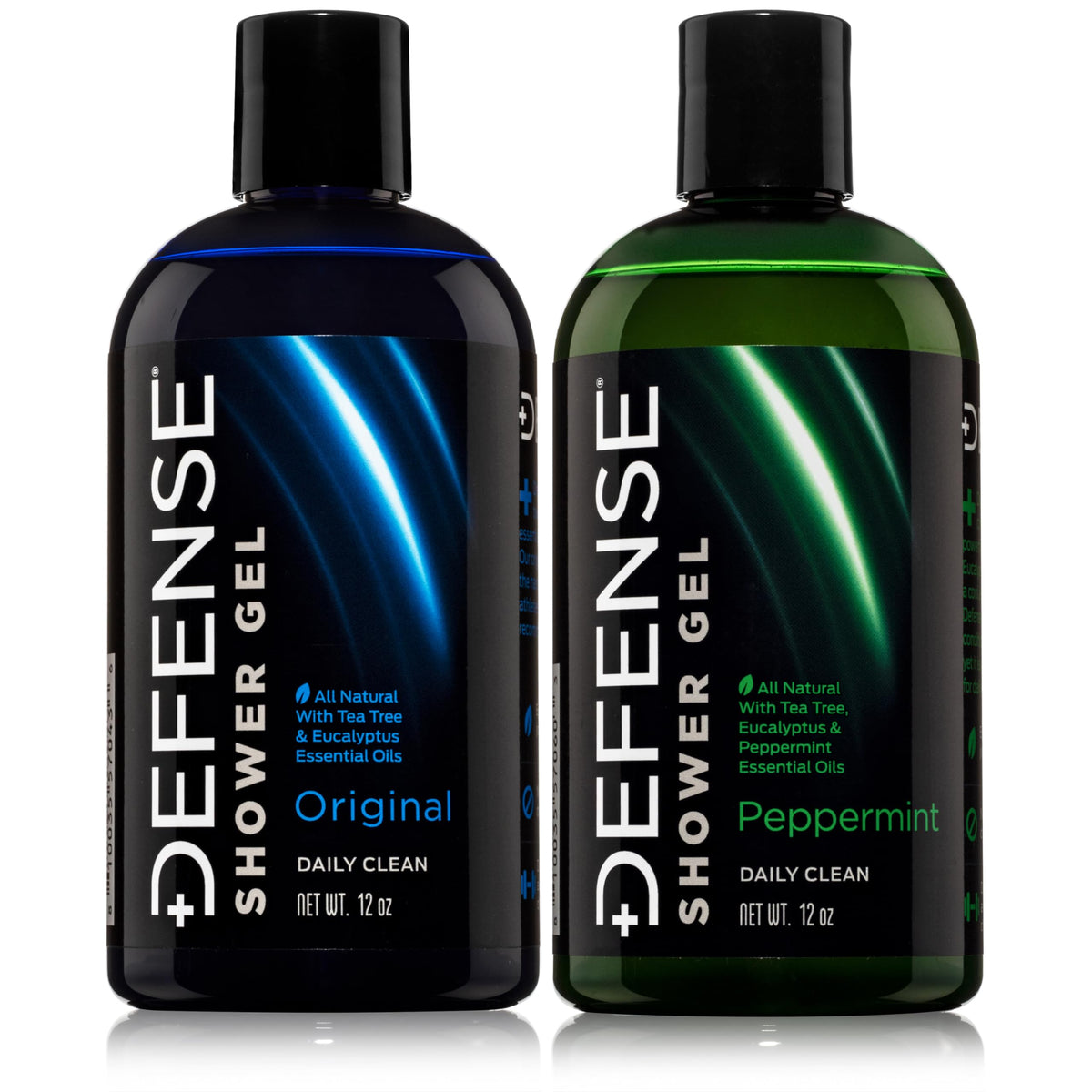 Defense Soap Tea Tree Body Wash Original bottle for post-workout cleansing and refreshment.