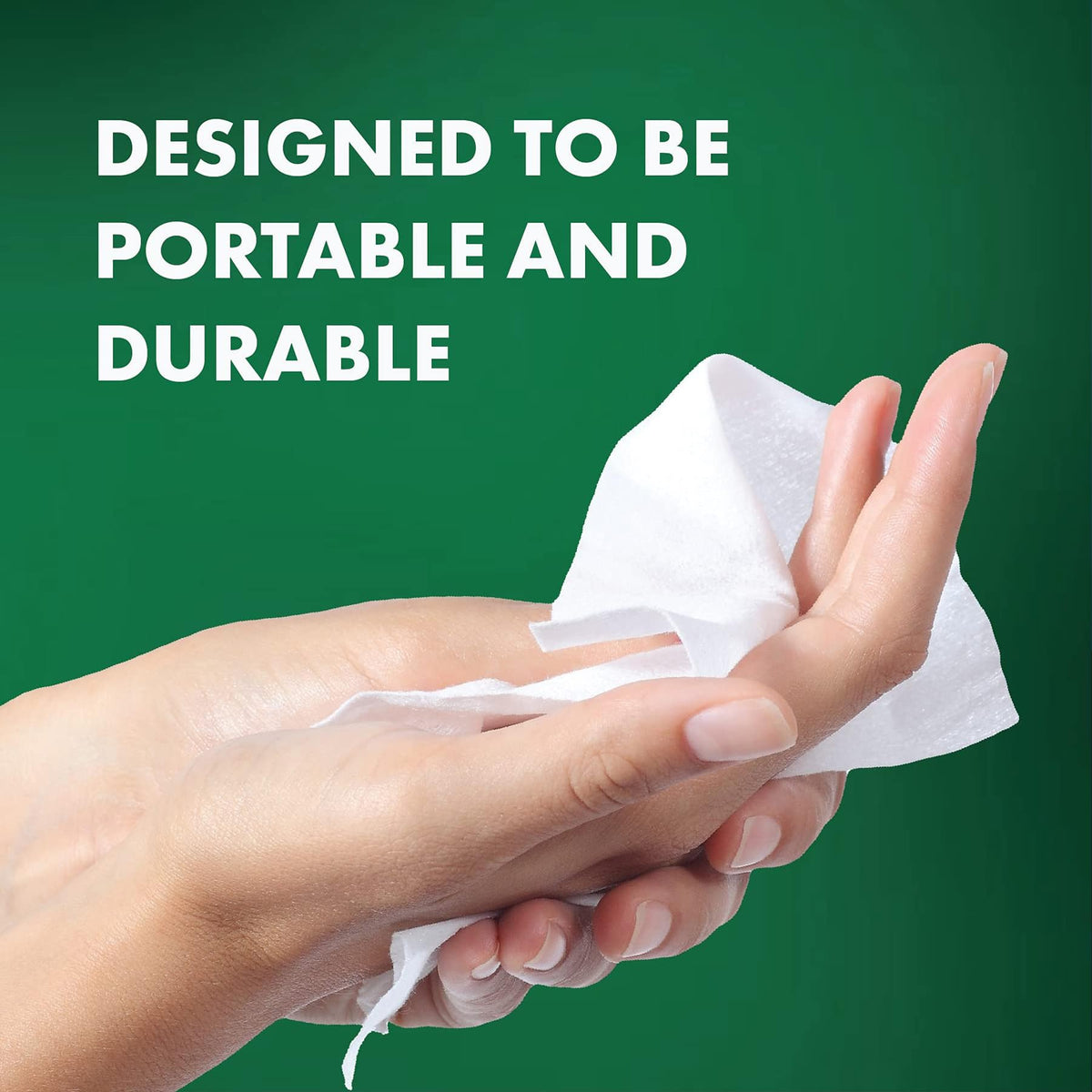 Defense Soap wipes on-the-go packaging in gym bag for post-workout refreshment.