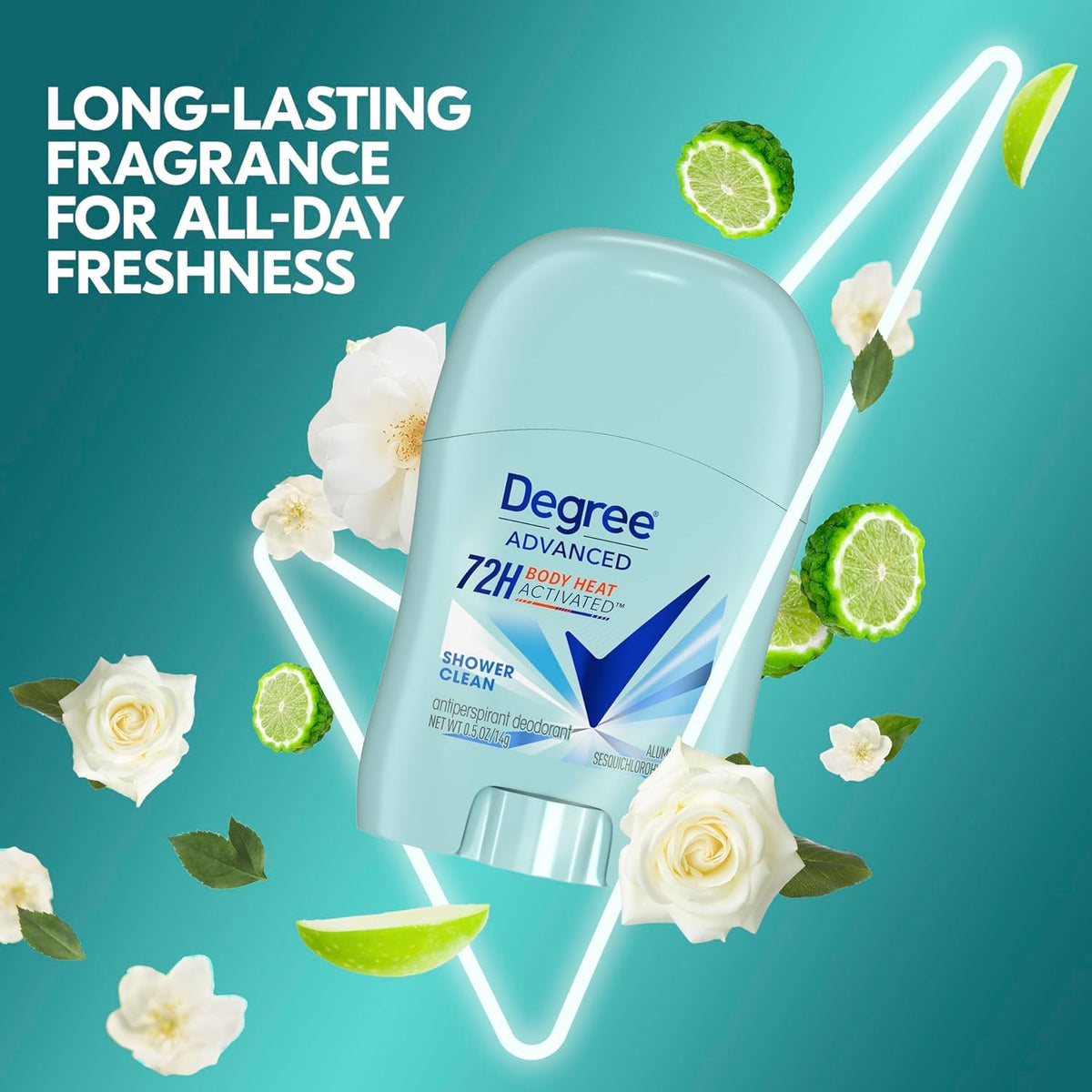 Graphic highlighting 72-hour protection for long-lasting odor control