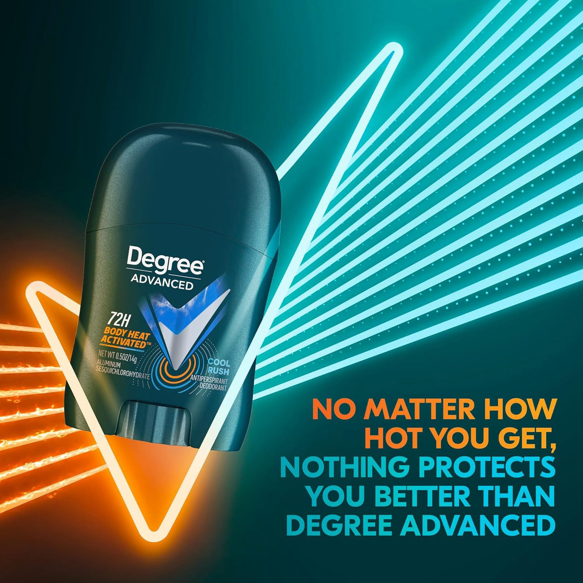Degree Cool Rush close-up highlighting Arctic-inspired scent.