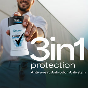 Illustration showing Degree Men 72-hour protection for extended freshness.
