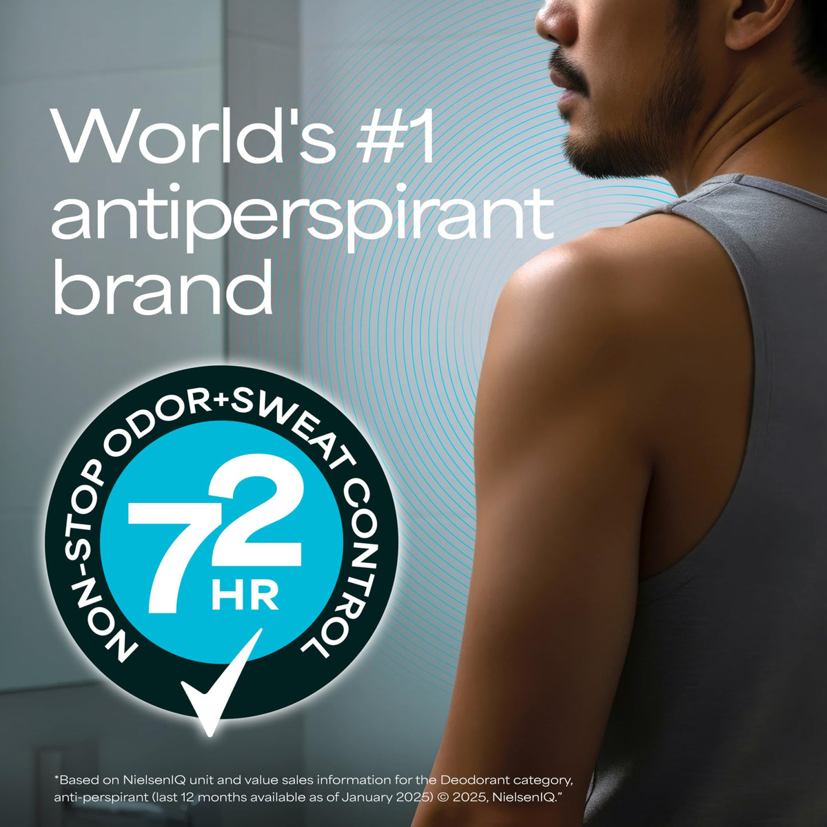 Cool Rush scent offers a refreshing feel during workouts and daily routines.