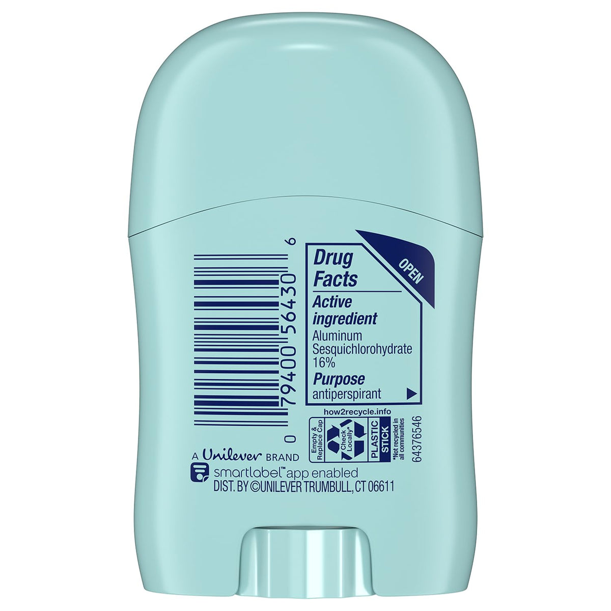 Degree travel-size deodorant stick ready for gym bag or carry-on