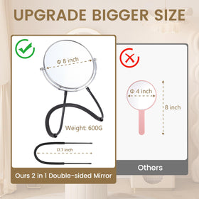 Deikoliuna neckband handsfree usage offers comfortable, secure wear while grooming or applying makeup.