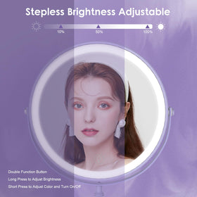 DEIOVWXS makeup mirror rotates 360 degrees for flexible angles
