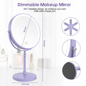 DEIOVWXS makeup mirror large 8-inch viewing area for wide view