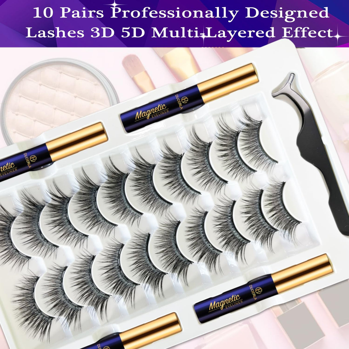 DEL DUOERLA magnetic liner offers secure hold with smooth glide.