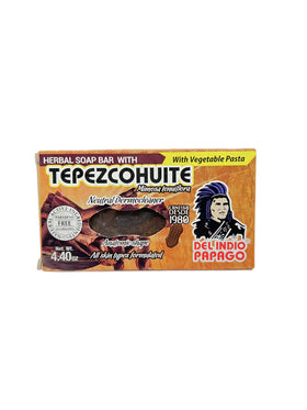 Del Indio Papago Tepezcohuite soap natural bar cleanses gently for balanced skin
