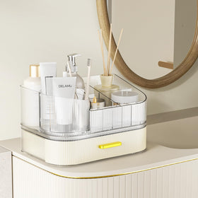 Delamu assembled vanity organizer ready to use for clutter-free surfaces