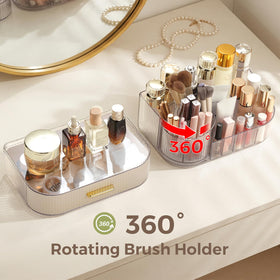Delamu perfume and lipstick tray keeps fragrance and color products visible