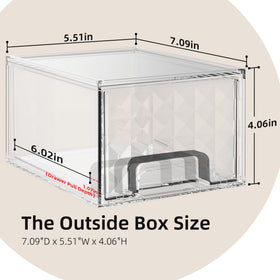 Delamu plastic drawer unit offers durable, space-saving storage for vanity and bath.