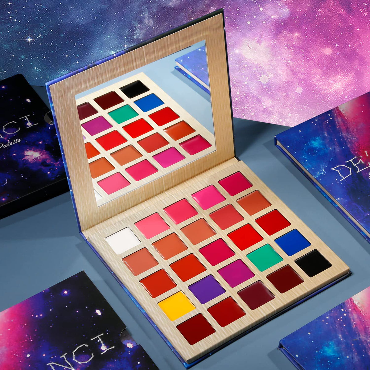 DE'LANCI Lipstick Palette Halloween face paint-ready for festive costume looks.