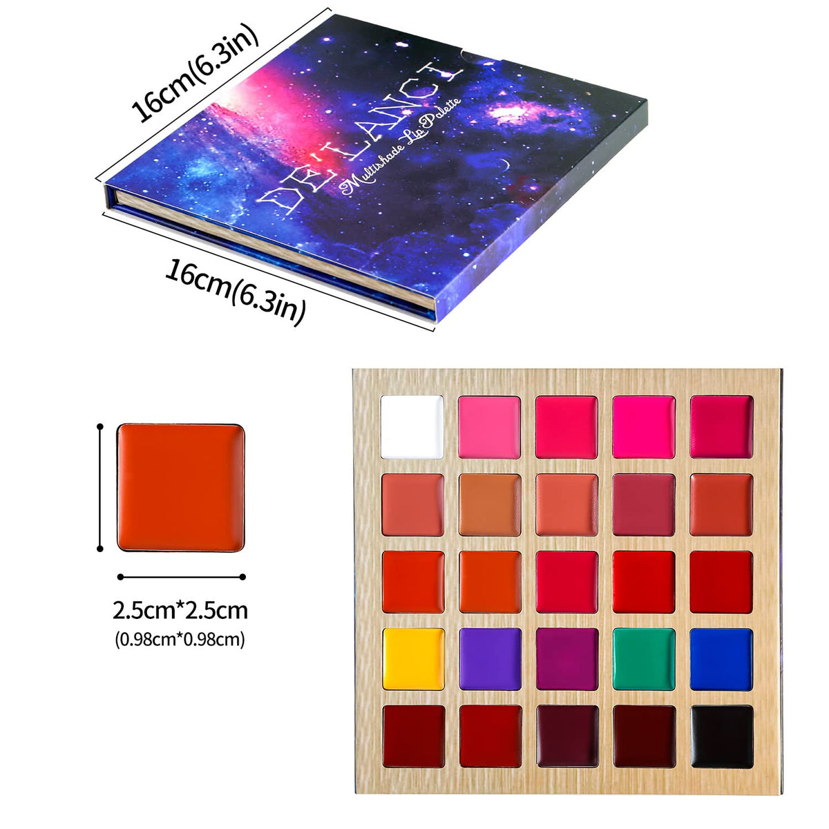 DE'LANCI Lipstick Palette gift packaging ready for gifting and celebrations.