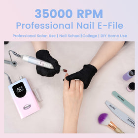 Delanie Nail Drill LCD screen displays speed and rotation direction for precise control.