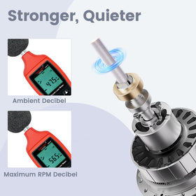 Delanie nail drill low-noise operation reduces vibration during sessions.