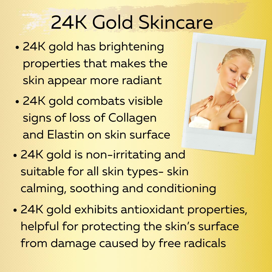 Delfanti-Milano 24K gold particles highlighting luxurious anti-aging potential.