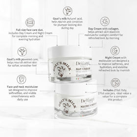 Day Cream texture shown, quick absorption for busy mornings.