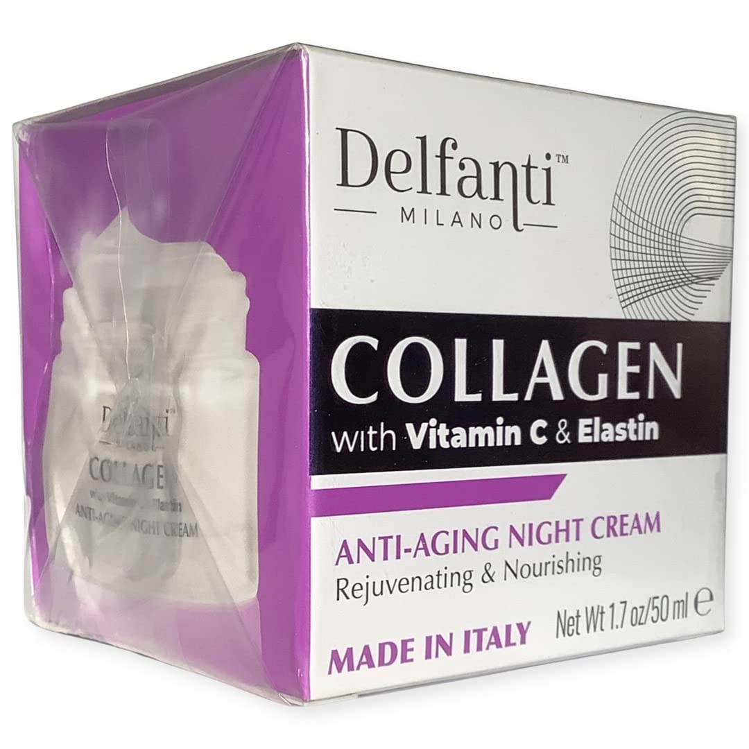 Delfanti-Milano night cream tube closeup with elegant packaging