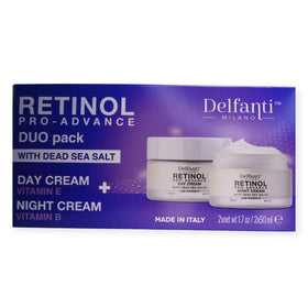 Delfanti-Milano Retinol Pro-Advance Day Cream application promotes hydration and radiant skin