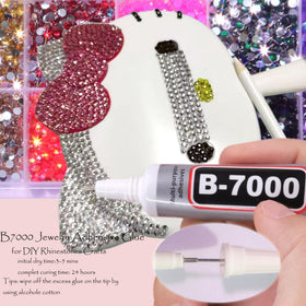 Delgoash rhinestones applied to shoes and bags for sparkle