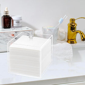 DELIPPLY storage box fits most facial towels and basic makeup accessories.