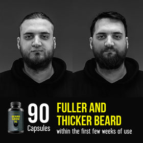 Delta Genesis Beard Grow XL ingredients visual emphasizes vegan capsules and safety