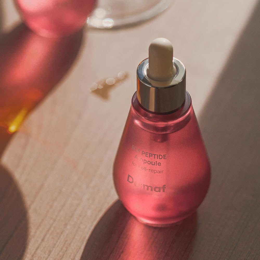 De:maf EGF peptide ampoule dropper dispensing serum for precise application