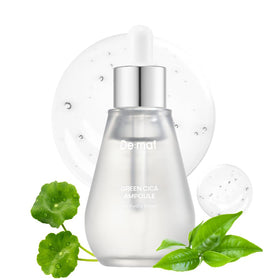 De:maf Green Cica Ampoule 72 percent Green Tea calm and refine pores.