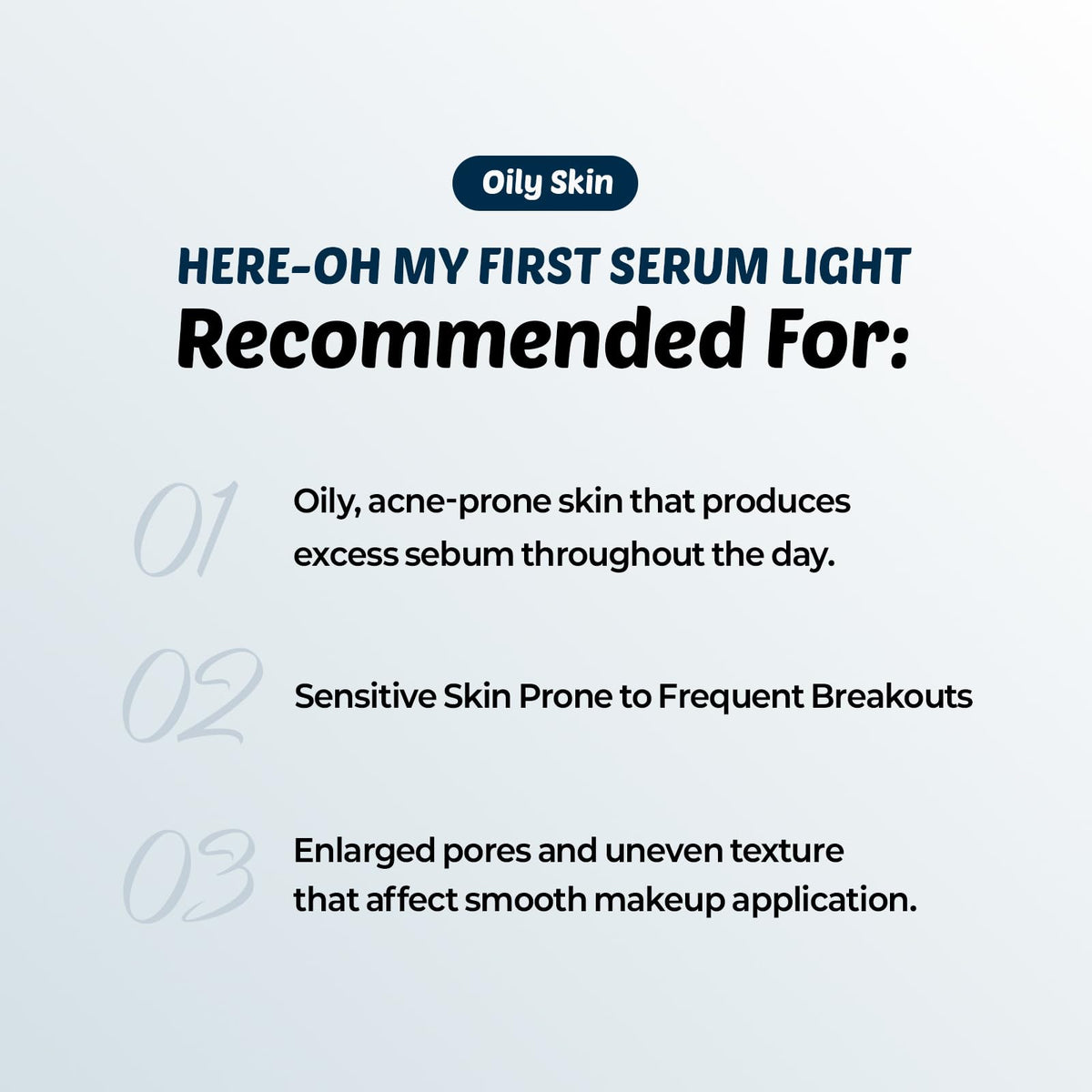 Demaf Here-Oh My First Serum Light close-up emphasizing foam finish