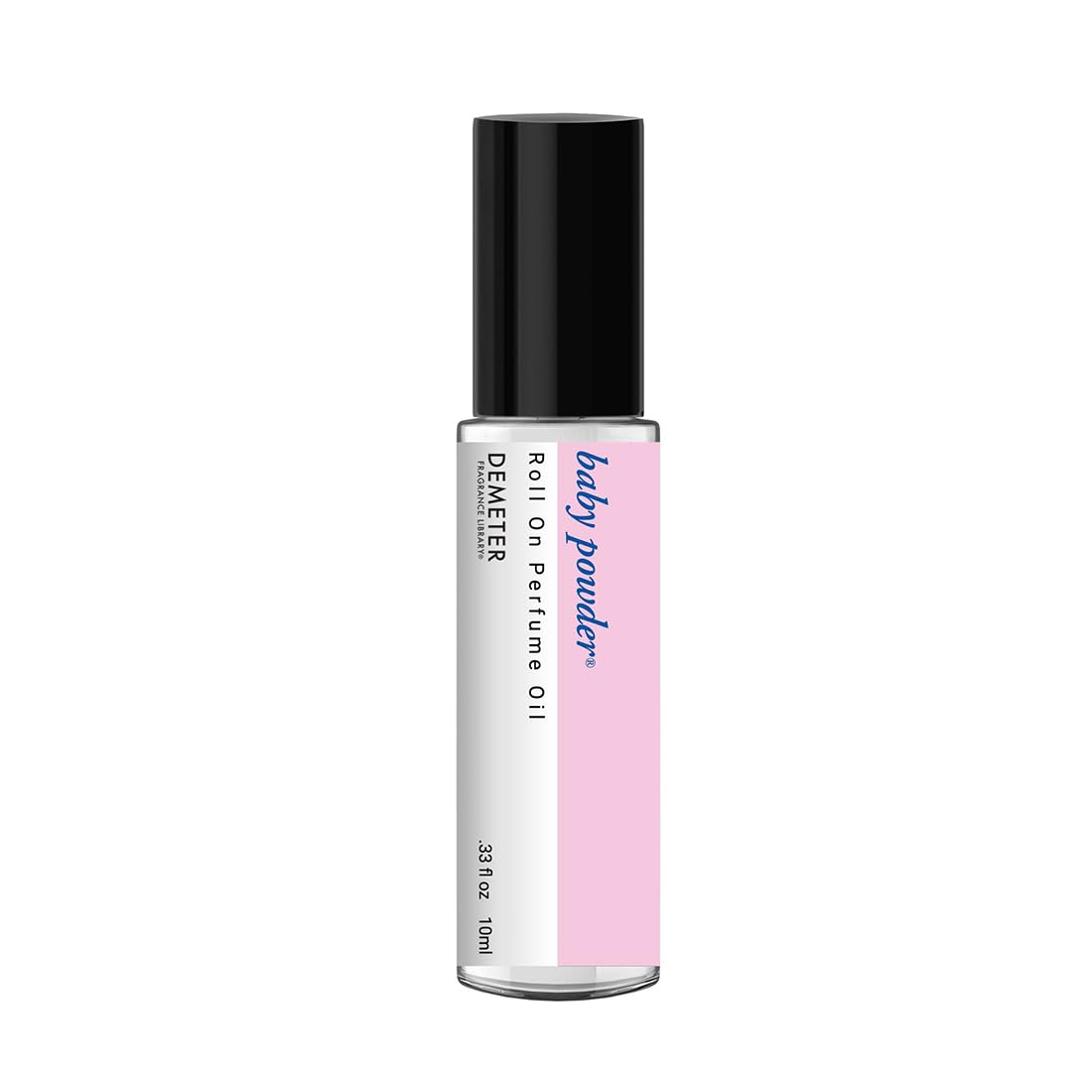 DEMETER Baby Powder Roll-On bottle showing compact, travel-ready freshness.